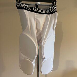 Men's Sports Unlimited Omaha 7 Pad Football Girdle Shorts Size S Pre-owned